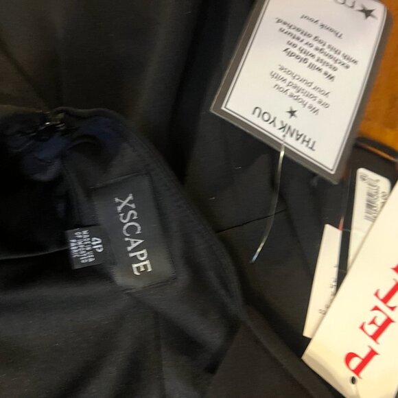 Petite Ruffled Halter Mock Neck Cutout-Back Gown - Picture 11 of 11